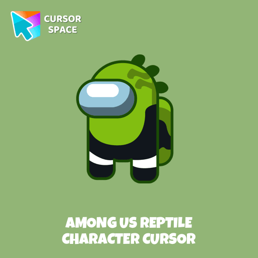 Among Us Reptile Character cursor pointer cursor